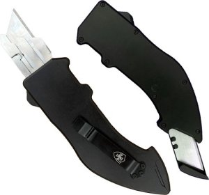 Templar Knife Squire Utility OTF Razor Plain Black Anodized 5.38" Aluminum