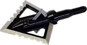 Magnus Broadheads Black Hornet 4-Bld Serrate 100Gr 1 1/4" 3PK BHSR1004