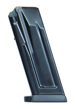 H&K VP9SK P30SK 9mm Luger 12rd Magazine Flush Black Steel