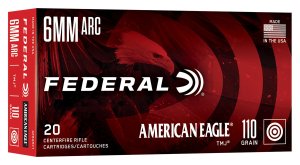 Federal AE6ARC1 6mm ARC 110gr TMJ American Eagle 20 Rounds