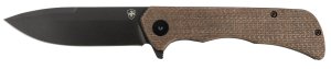 Templar Paladin PFMBN321 3.27 In D2 Steel Folding Knife Brown Micarta