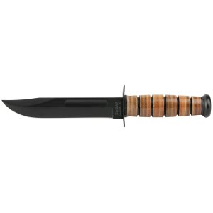 Ka-Bar 1220 Fighting/Utility Knife 7 In with Leather Sheath