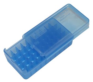 MTM Case-Gard P-50 .45 ACP 50 Rounds Handgun Ammo Box Blue