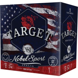 Nobel NSI Target Nobel Speed Shotshell 12ga 2-3/4 1oz 1300 fps #8 250/ct Case (10-25/ct Boxes)