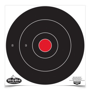 Birchwood Casey Bull's-Eye Targets 12 In Black White 12-Pack Model 35012