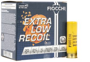 Fiocchi EXACTGT 20GA 20 Gauge 2.75 in 0.75 oz 7.5 Shot Low Recoil