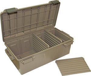 MTM Case-Gard Divided Ammo Crate Utility Box 17.7x8.6x6.6 Dark Earth