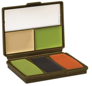 Hunters Specialties CamoCompac 5 Color Makeup Case with Mirror - Military Woodland HS-00278