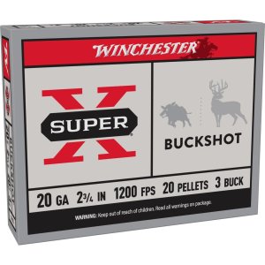 Winchester XB203 20 Gauge 2.75 in 20 Pellets 3 Buckshot 5 Rounds