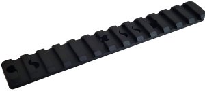 Talley P00252336 Black Anodized Aluminum Picatinny Rail 5.45"