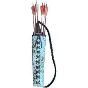 Neet Alligator Embossed Leather Quiver 08700 RH Turquoise 18.5 In