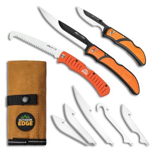 Outdoor Edge RGP-1 RazorGuide Pak 8-Piece Hunting Knife & Saw Kit