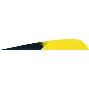 Gateway 400LPKFY-50 Parabolic Feathers Kuro Flo Yellow 4" LW 50pk