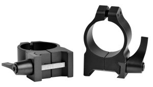 Warne 201LM Maxima Matte Black 1" Medium Quick Detach Rings