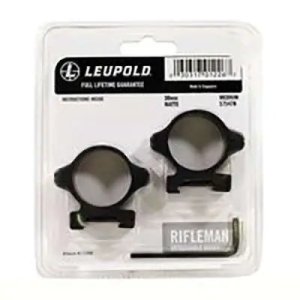 Leupold 171478 Rifleman 30mm Medium Detachable Scope Ring Matte Black