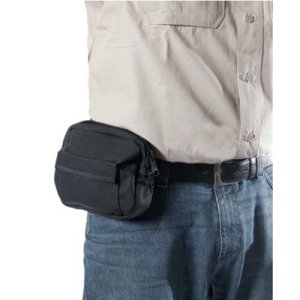 Blackhawk 40BP00BK Nylon Belt Holster Ambidextrous Fits 2 In Revolvers