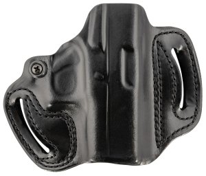 DeSantis 086BA8BZ0 Mini Slide OWB Black Leather Holster for Glock 43/48