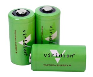 Viridian CR123A 3V Lithium Batteries 3 Pack X5L 1750mAh 1,750