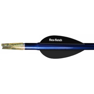 Flex Fletch FFP-2-BLK-100 Vanes Black 2 Inch 100 Pack