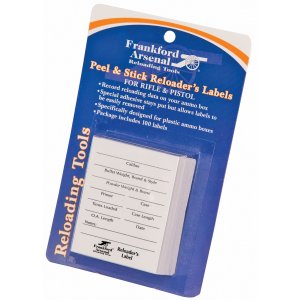 Frankford Arsenal Pistol And Rifle Reloader Labels 100pk