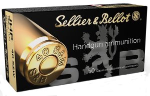 Sellier & Bellot SB40C .40 S&W 180gr JHP 50 Rounds Pack