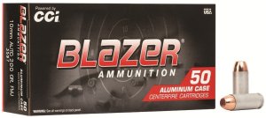 CCI 3597 Blazer 10mm Auto 200 Grain Total Metal Jacket 50 Rounds