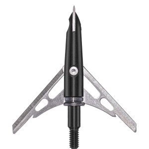 Rage R65300 Black Series Chisel Broadheads 2" 3-Pack, 420 SS Blades