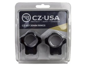 CZ-USA 40087 30mm Medium Rings Blued for CZ 455/457 Rifles