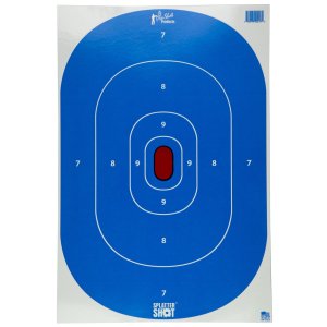 Pro-Shot Splattershot Silhouette Insert Paper Target Hi-Vis 12x18 8/ct