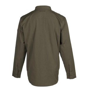 Browning 3012726401 Lightweight Green Button Down Shirt, Long Sleeve, S