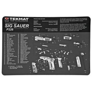 TekMat TEK-R17-SIGP226 Pistol Mat 11"x17" Black Microfiber