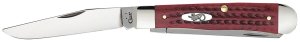 CASE CUTLERY Trapper 2BLD 4 1/8" Red Bone Knife