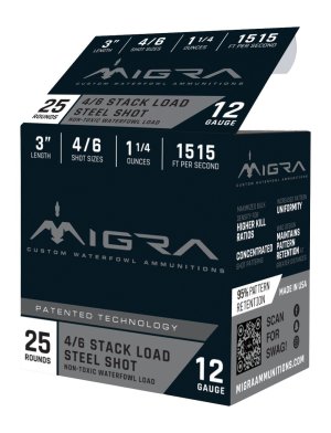 MIGRA M12AS46 12G 3" 4-6SHT 1.25 25/10