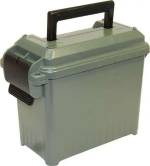 MTM Case-Gard Ammo Can Mini AC15 Polymer Green - Holds 700 Rounds 9mm, 400 Rounds 45 ACP, 400 Rounds .223, 100 Rounds 28/.410ga, 60 Rounds 12ga