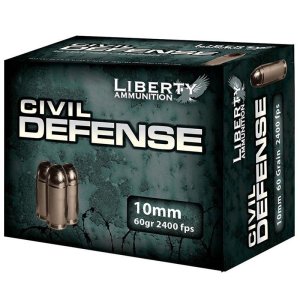 Liberty Ammunition Civil Defense 10mm Auto 60gr Hollow Point 20 Rounds