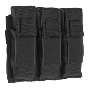 Tac Shield T3603BK Triple Universal Pistol MOLLE Pouch Black