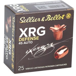 Sellier & Bellot SB45XA 45ACP 165gr Solid Copper Hollow Point Ammo 25/Box