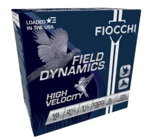 Fiocchi Field Dynamics Hi Velocity 16 Gauge 2.75In #5 Lead 25Rd