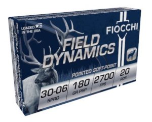 Fiocchi 3006D .30-06 Springfield 180gr Pointed Soft Point 20rd