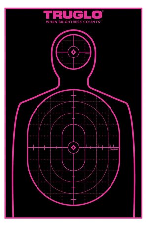 TruGlo TG13A12BB Tru-See 12"x18" Self-Adhesive Handgun Targets 12-Pack