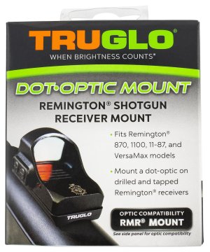 TruGlo TGTG8955R2 Shotgun Receiver Mount Black for Remington RMR