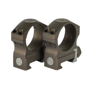 NightForce XTRM Ultralite Riflescope Rings Set 30mm Tube 1.0in Medium 4 Screw Dark Earth Full-Size A677