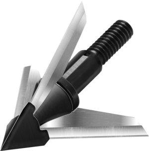QAD BX125-S Exodus Broadheads 125gr Swept Blade 1.25" Cut 3-Pack