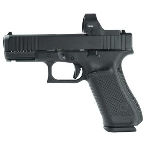 Glock V-Series Optic Ready Model 45 Handgun 9mm Luger 17rd Magazines(3) 3.7 Barrel Black Cerakote Viridian RFX35 Optic Austria