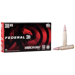 Federal Premium American Eagle AE308D 308 Win 150 Gr FMJBT 20 Per Box