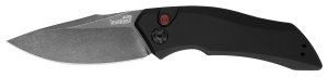 Kershaw 7100BW Launch 1 BlackWash Automatic Knife 3.4" Clip Point