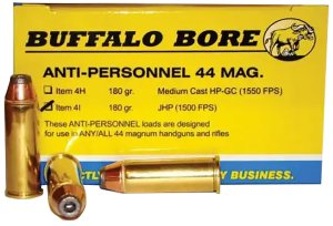 Buffalo Bore 4I20 .44 Rem Mag 180gr JHP Ammo 20 Rounds 1500fps