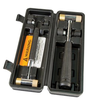 Wheeler 110268 Hammer Set 2 Bodies 8 Faces Metal Brass Nylon Rubber