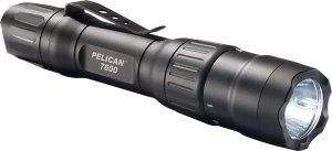 Pelican 7600 Tactical Flashlight 900 Lumens USB Rechargeable Black