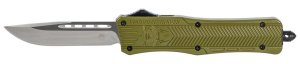 CobraTec Knives CTK-1 Medium MODCTK1MDNS 3 In OTF D2 Steel OD Green